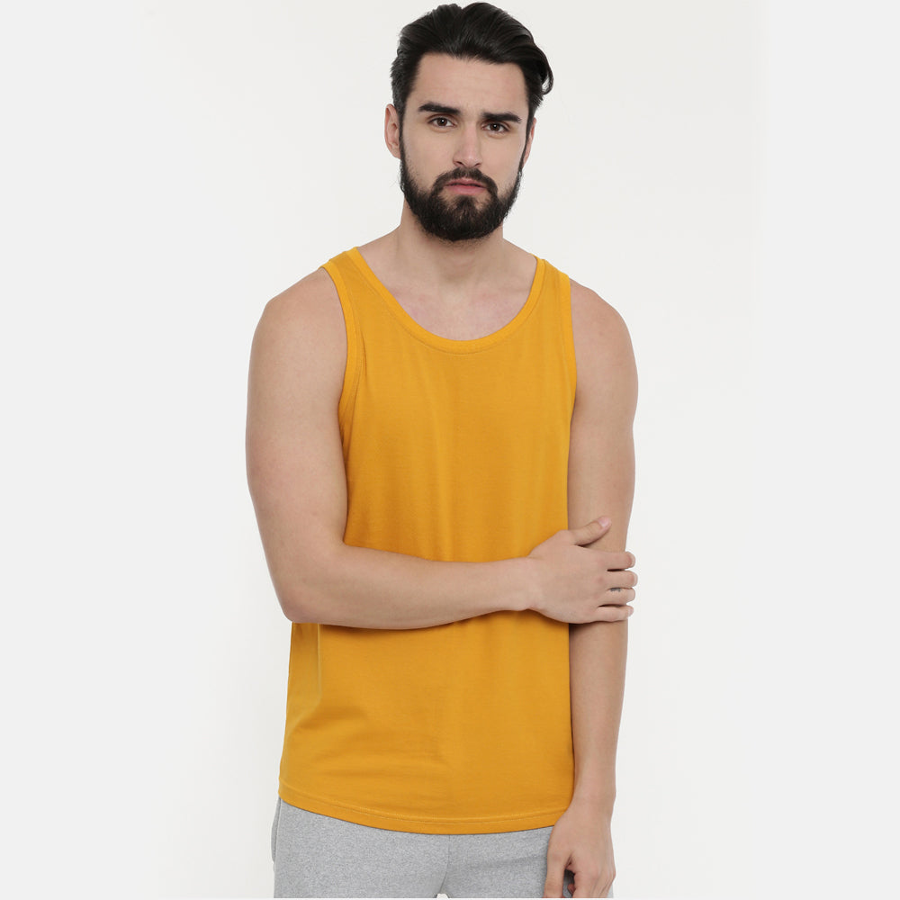 Mustard yellow sleeveless top on sale