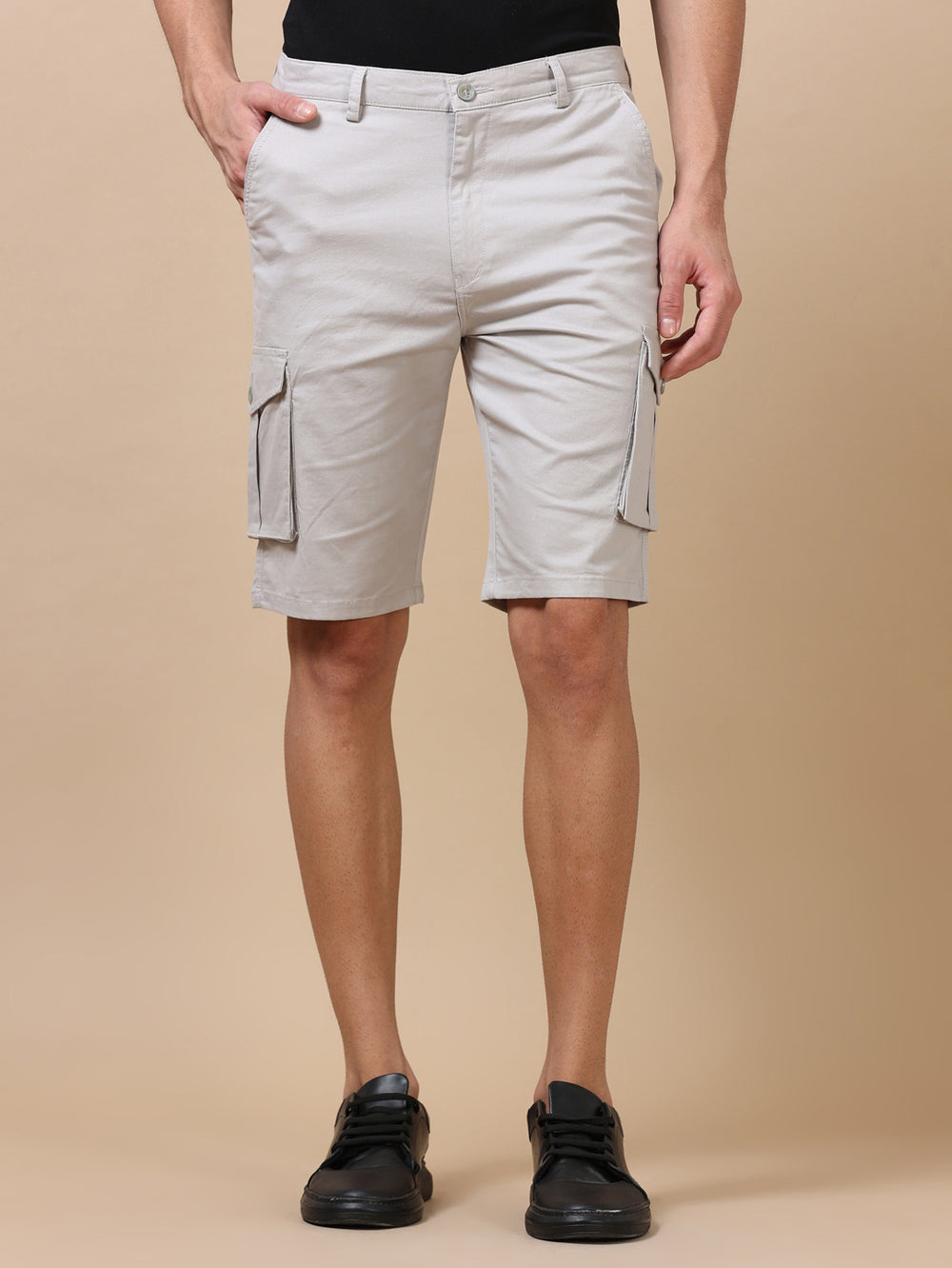 Paste Grey Cargo Shorts Men's Shorts Bushirt   