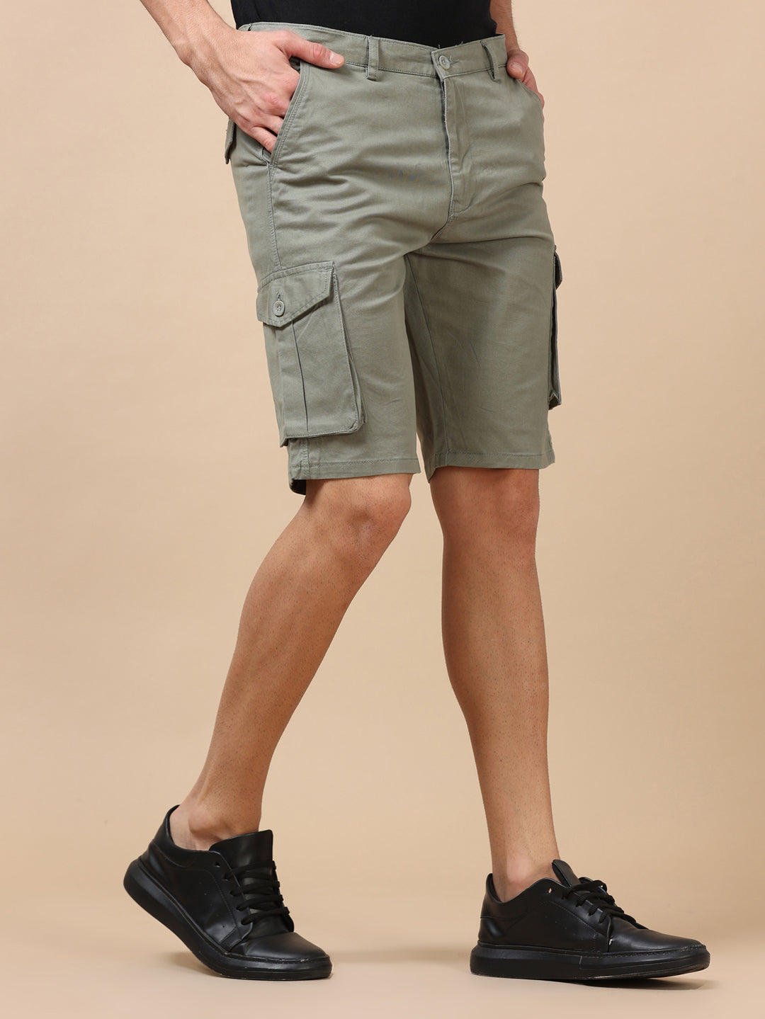 Sage Green Cargo Shorts Men's Shorts Bushirt   