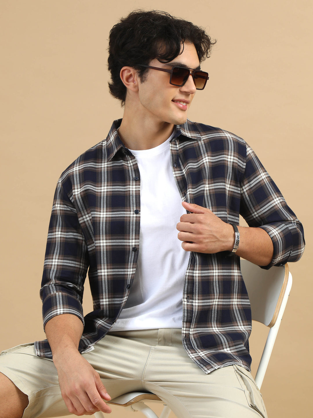 Heritage Plaid Denim Blue Checks Shirt Checks Shirt Bushirt   