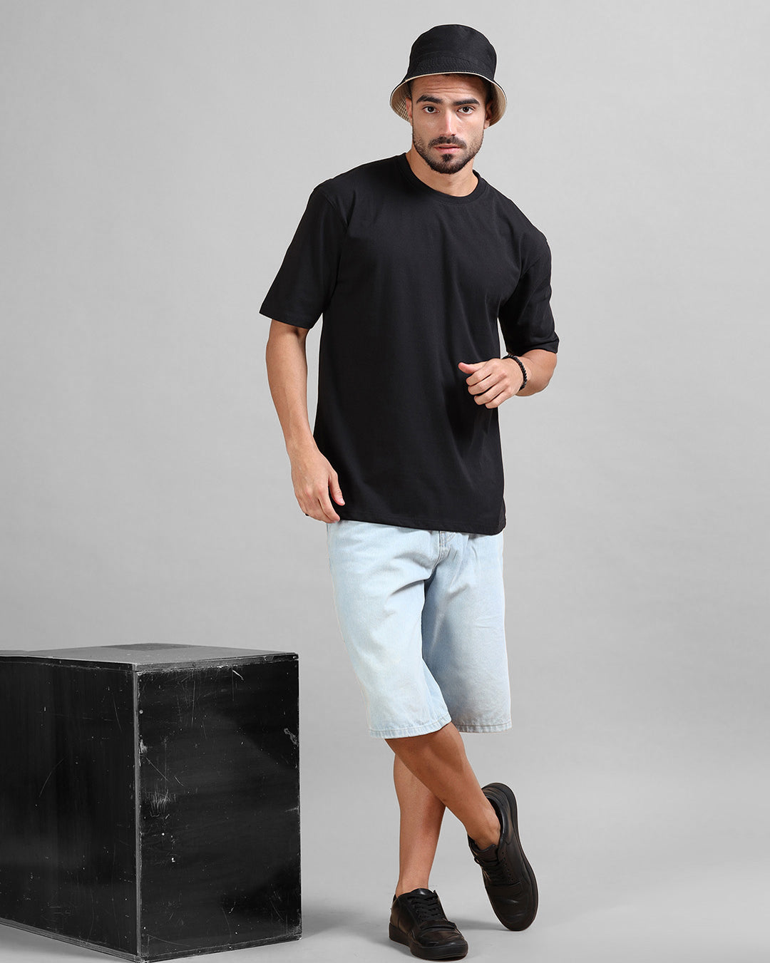 Cold Play Black T-Shirt Oversize T-Shirt Bushirt