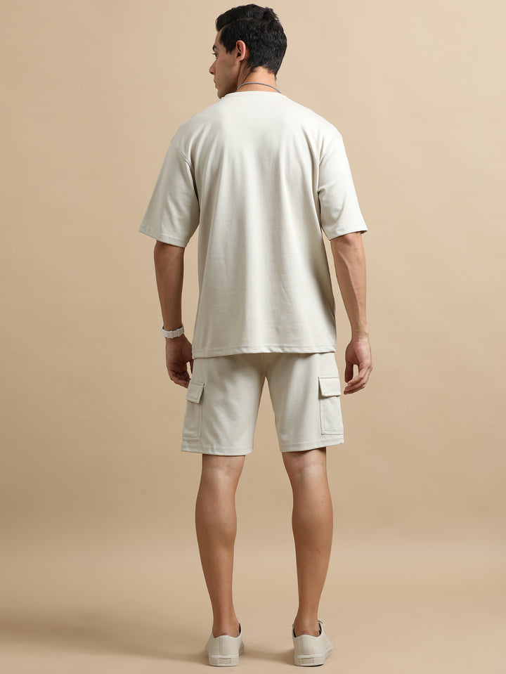 Utility Oversize Ivory Co-Ords Set Oversize Co-ords Bushirt   