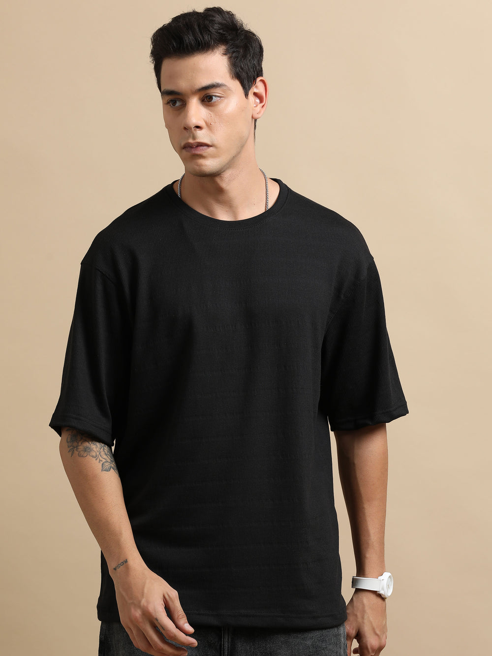Crush Black Oversize T-Shirt Oversize T-Shirt Bushirt   