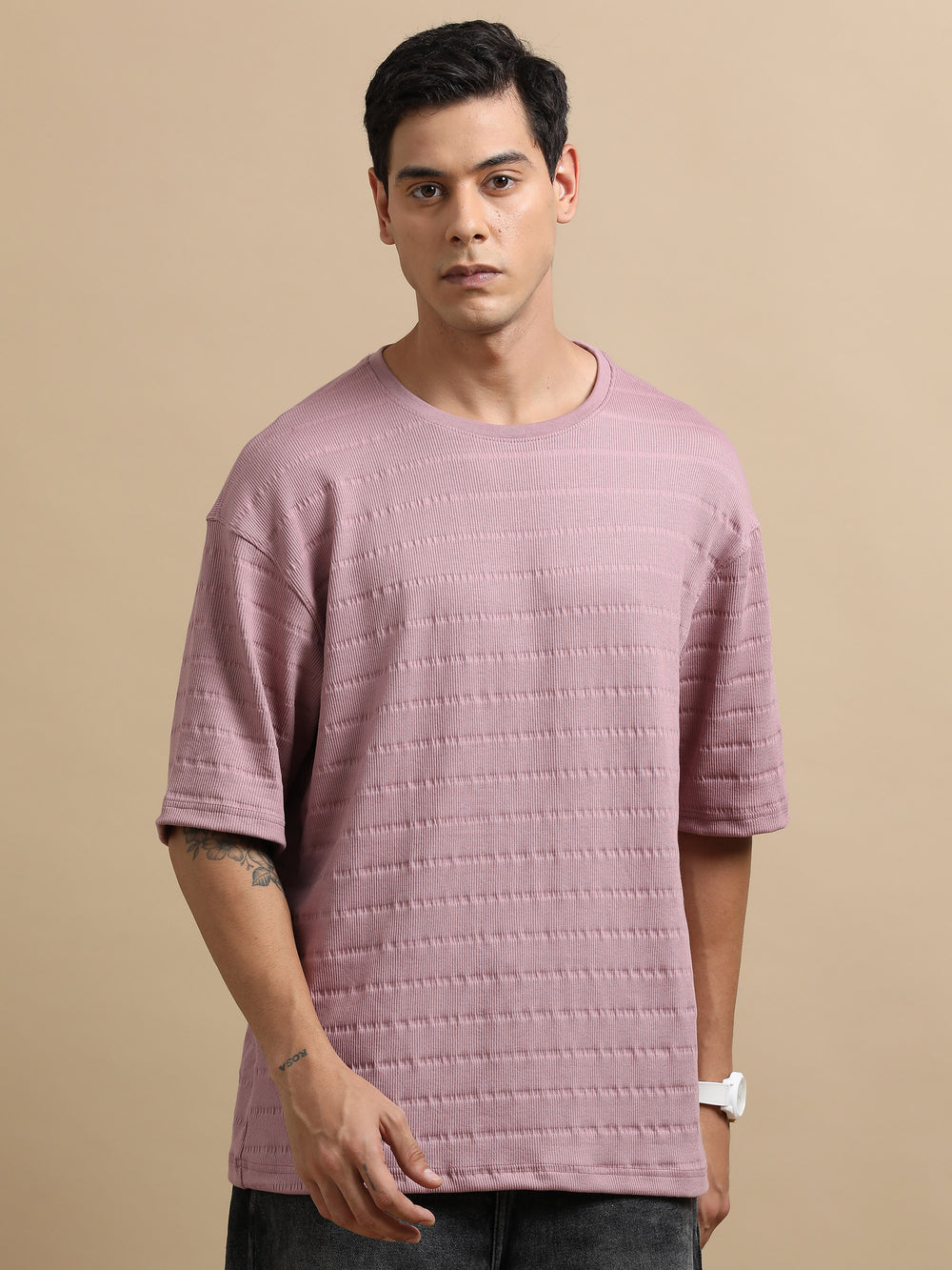 Crush Cameo Pink Oversize T-Shirt Oversize T-Shirt Bushirtin   