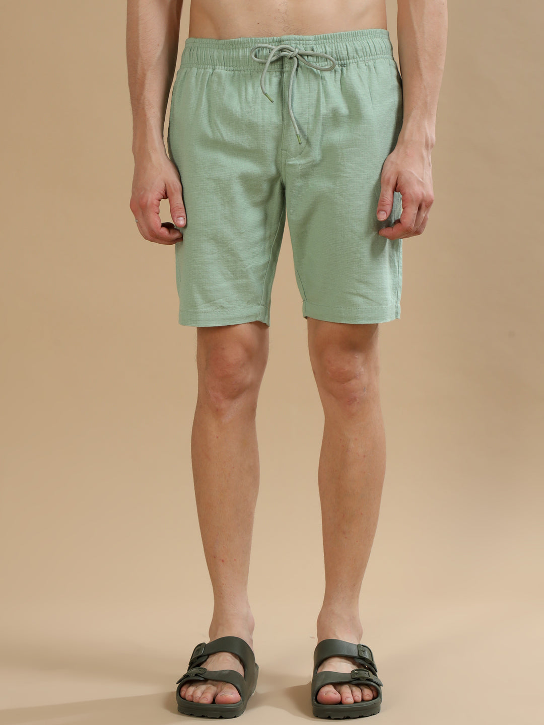 Mint Green Lenin Shorts Men's Shorts Bushirt   