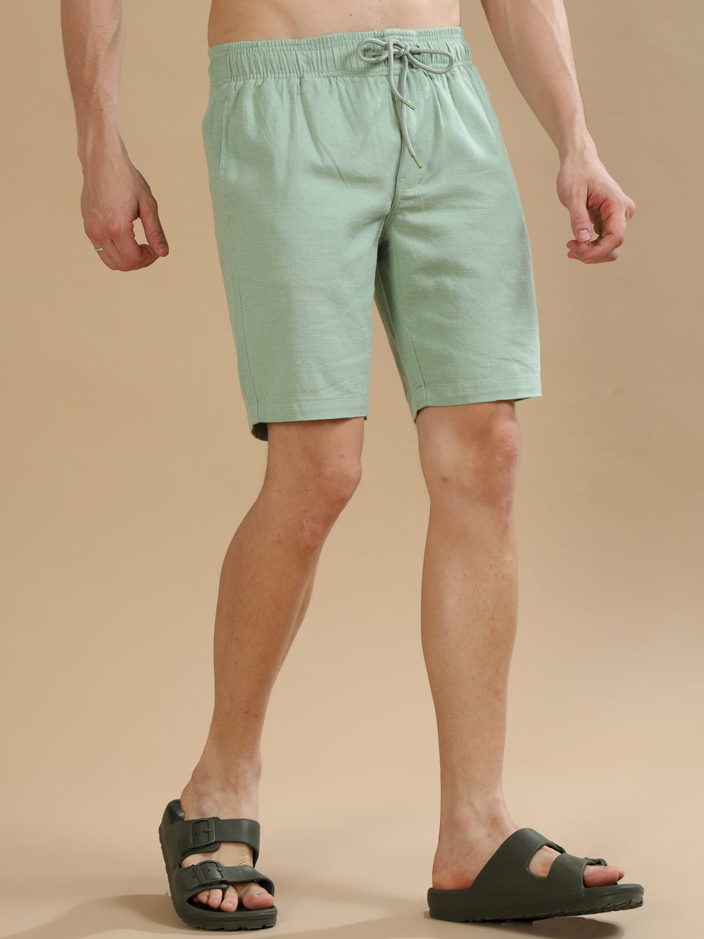 Mint Green Lenin Shorts Men's Shorts Bushirt   