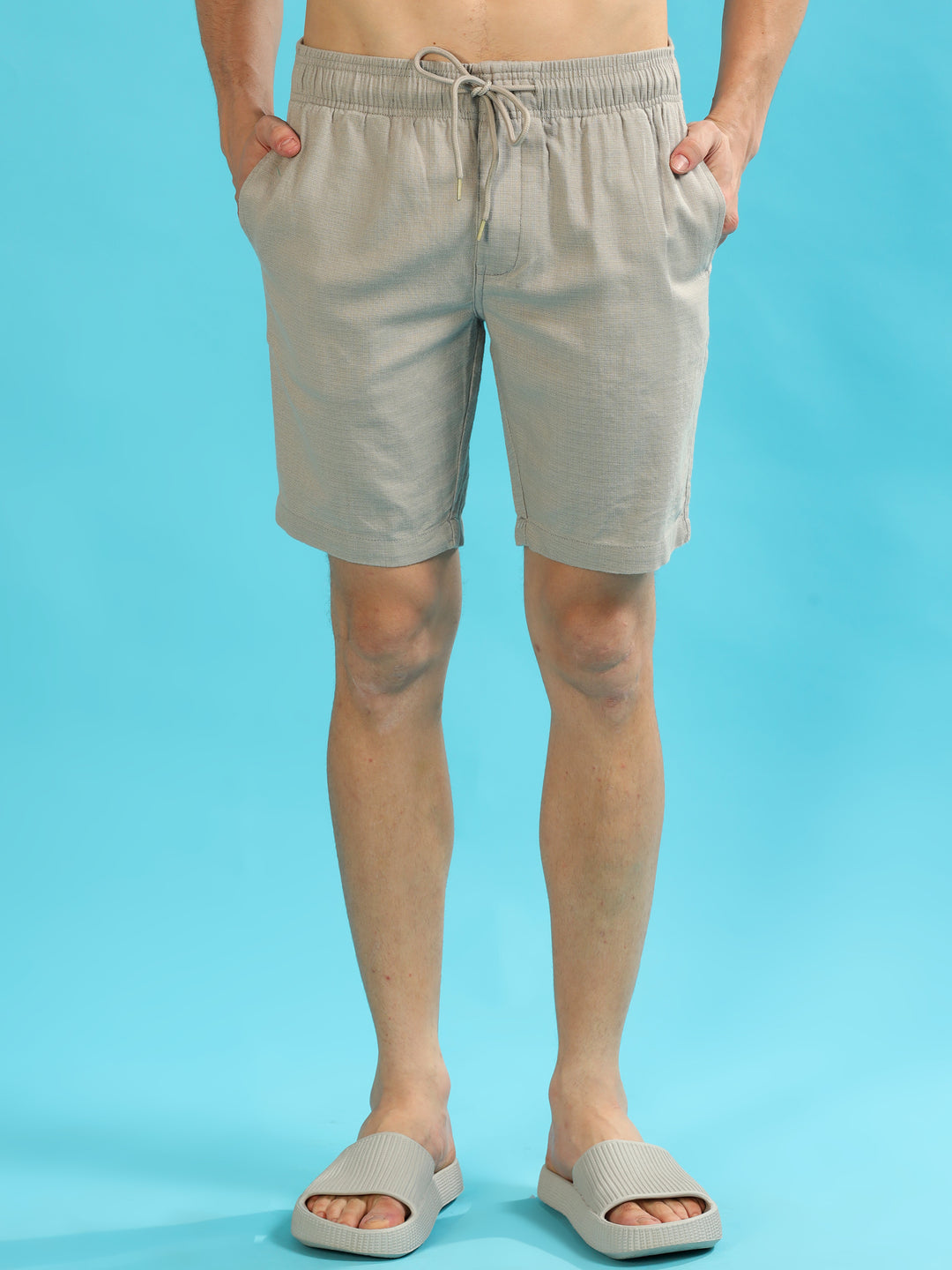 Grey Lenin Shorts Men's Shorts Bushirt   