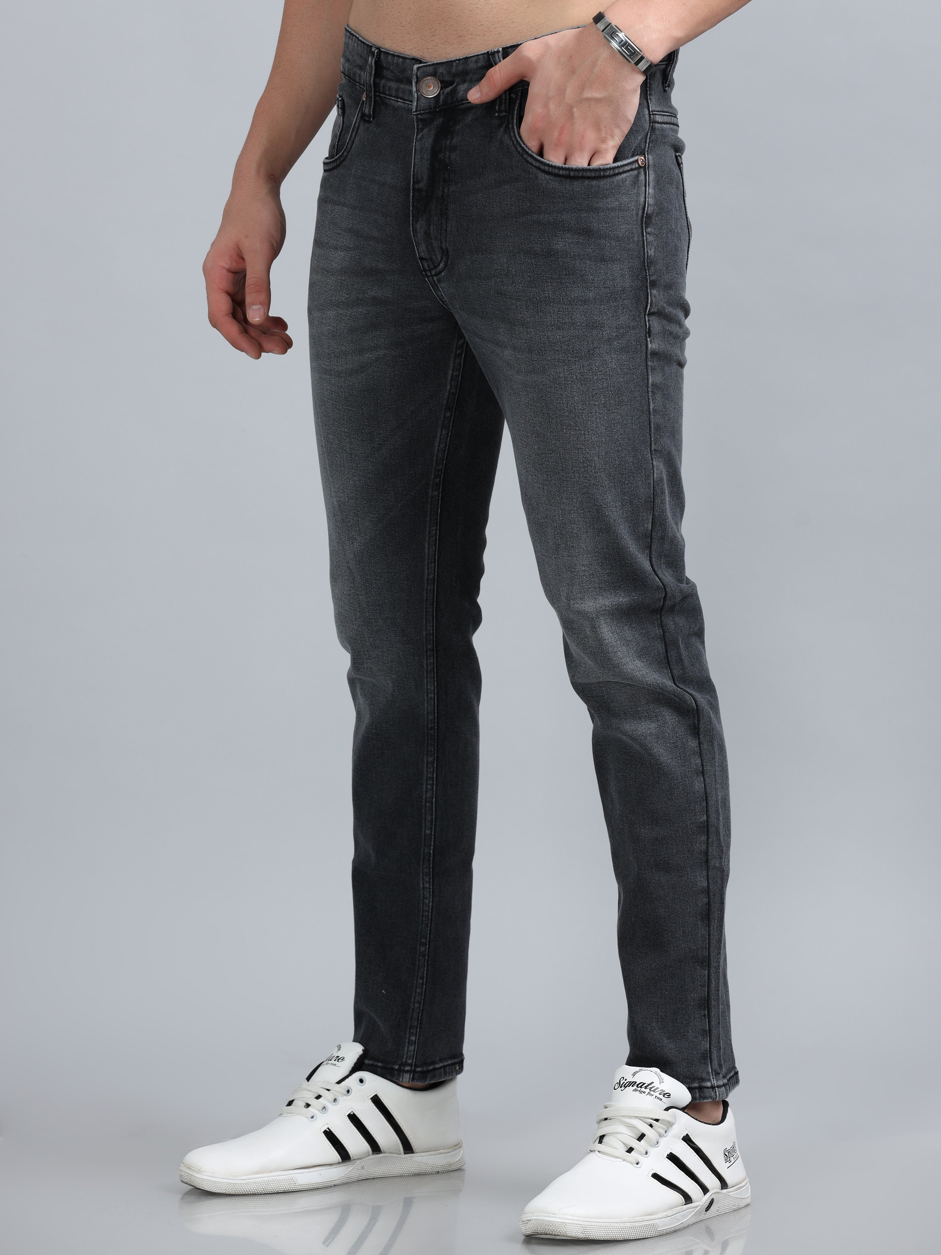 Charcoal slim best sale fit jeans