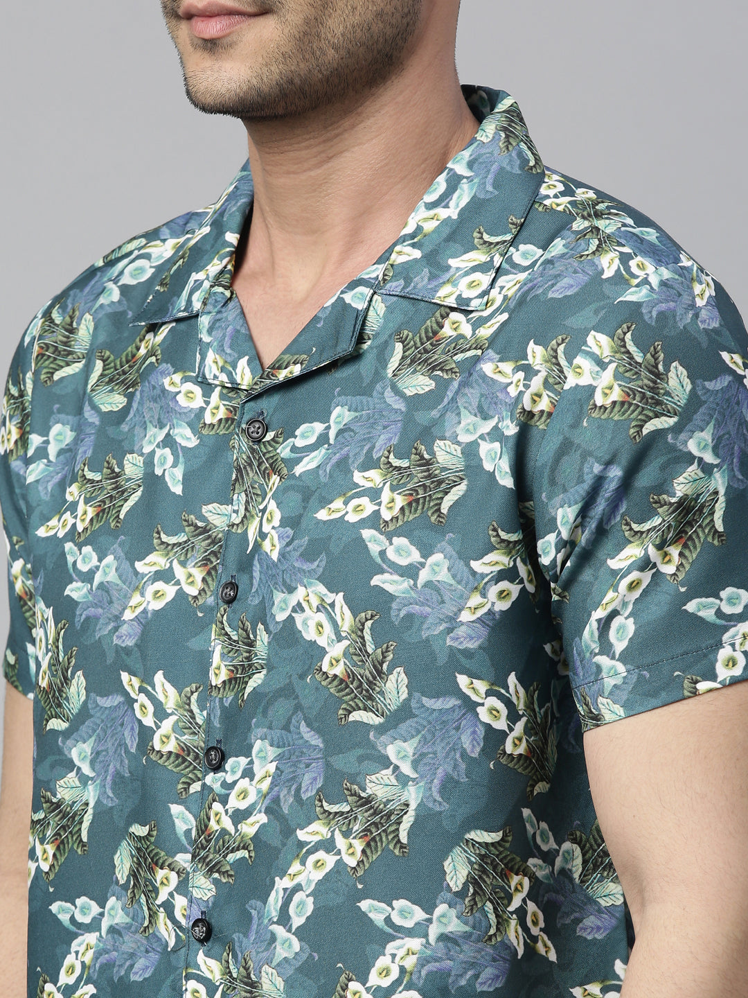 Tropical Blue Co-Ords Regular Size Co-Ords Bushirt   